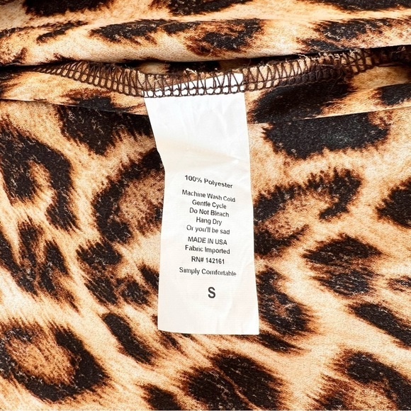 LuLaRoe Leopard Print Duster, Sleeveless, Small​​​​ - Picture 5 of 5